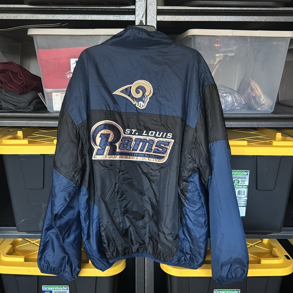 Vintage G-III Sports by Carl Banks St. Louis Rams Reversible Jacket - Picture 5 of 10